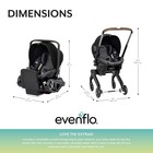 Evenflo Shyft Dualride Infant Baby Car Seat Stroller Combo In Boone Grey New