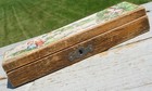 Antique Wooden Paper Children Swan Scene School Desk Pencil Box Kids Vintage