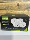 Ghome Voice Control Smart Plugs  8 Total Plugs-lot Of 2 Fast Free Shipping 