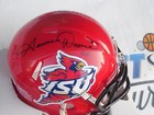 Seneca Wallace Signed Iowa State Isu Cyclones Speed Mini Helmet Jsa Coa