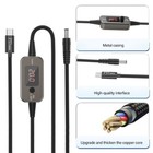Pd100w Usb C To Dc5525 Fast Charging Cord 5v 9v 12v 15v 20v 5a Adjustable Power