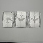 3 Silver Metal Luggage Tag Label Id Suitcase Bag Baggage Travel Airplane Travel