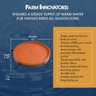 Farm Innovators All Seasons 3 In 1 Outdoor Heated Birdbath  75 Watts  Terracotta
