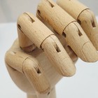 Wooden Drawing Articulated Mannequin Figure   Poseable Hand Set 13  Artist Model