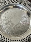 Wm A Rogers Old English Reproduction Vintage Silver Plated Plate 7  Grapevine