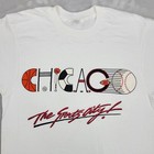 Vintage Chicago Shirt Men Large Single Stitch Windy City Football Hockey Adult
