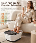 Collapsible Foot Soaking Tub With Heat  Pedicure Foot Spa Bath Massager With