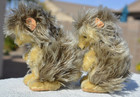 2 Vintage Steiff 4 1 2  Joggi Mohair Chest Tag Swivel Head No Button Original Ow