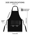 Men Women Adjustable Bib Apron With Two Pockets Waterproof Kitchen Cooking Apron