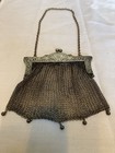 Antique 1908 German Silver Mesh Handbag Purse