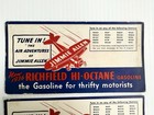 2 Vtg 1936 Richfield Hi-octane Gas Jimmie Allen Radio Show Advertising Blotters