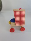 Erzgebirge Steinbach Germany Wooden Baby Stroller Pram Buggy Christmas Ornament
