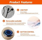 Hooded Heated Blanket Shawl  Soft Zipper Electric Wearable Wrap  Usb Fast Heat