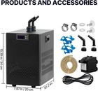 49 Gal Aquarium Chiller Hydroponic 1 10 Hp 160l Water Chiller Fish Tank Cooler
