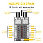 Universal 12 Way Car Black Blade Fuse Holder Box Block W led Indicator Durable A