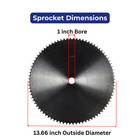 Jeremywell  40 Roller Chain Sprocket 84 Tooth A-plate 1  Bore