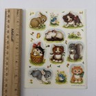 Vintage Hallmark Cards Stickers 1990 Cats Dogs Bunnies Birds