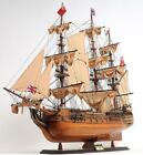 Handcrafted Hms Surprise Large  Model Ship With Table Top Display Case