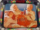 Vtg Markatron 1981 Coca-cola 13    X 10 5    Retro Santa Clause Christmas Tin Tray