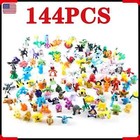 144 Pokemon Mini Figure Toys Pikachu Action Figures    Kids Gift  party Favors 