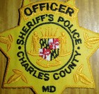 Gemsco Nos Vintage Collectible Patch Sheriff s Police Charles County Md - 1995