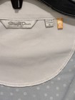 Straight Down Women s S Blue white Polka Dot Mock Neck 1 4 Zip Pullover