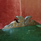 Pair Scroll Griffin Wood Carving Pediment Antique French Architectural Salvage