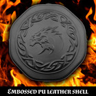 Casematix Dice Tray   Storage Case For 115 Rpg Dice - Pu Leather Dragon Design