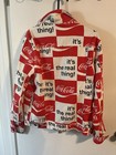 Coca-cola  it   s The Real Thing   Logo Jacket Red white black Soda Large