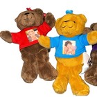 One Direction Dressed Teddy Bear Plush 1d Clip Keychain Complete Set Of 5 2012
