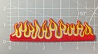 Pocket Flames Patch Hell Fire Goth Punk Emo Biker Embroidered Iron On 1 25x5 
