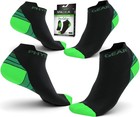 Physix Gear Short Compression Socks For Men   Large-x-large  Black green 