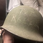 Us Military Issue Vietnam Era M1 Steel Pot Helmet With Liner Matching Set