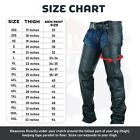 Highway Leather Lined Chaps Motorcycle Riding Bikers Chap Black Sku   Hl12800spt
