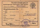 Lot Stamps Germany Revenue Card Wwii 1942 War Era Rlb Air Raid Tax 010 U