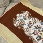 34   x 15    Rectangular Completed Floral Petitepoint needlepoint Floral Canvas 