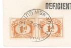 1962 Papua New Guinea Deficient Postage Tax Cover Minj New Guinea Postal Charges