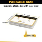 Brass Compression Fittings Kit 180 Pcs 1 4 Inch Sleeves Ferrules Inserts