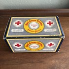 Vintage 1940s Johnson And Johnson Red Cross Cotton Economy Box Full Roll Inside