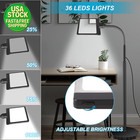 5x Magnifying Glass With Light Stand 36 Led Floor Lamp For Reading Sewing Crafts