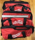Three 3 Milwaukee 16 X 11 X 9 5  50-55-3550 Canvas Contractor Tool Bag Set New