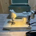 Singer Featherweight Sewing Machine  Model 221 case  Manual  Accessories 1964vtg