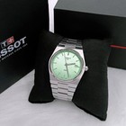 Men Tissot Classic Prx 316l Mint Green Quartz Watch T137 410 11 091 01  40mm 