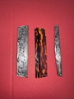 Antique Solid 800 Silver faux Tortoise Shell Hair Comb late 19th Or Early 20th 