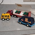 Coca-cola Toy Delivery Truck With Bottles  Diecast School Bus   Buddy L Van Lot