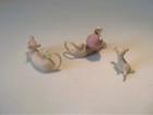 Vintage 1960 s Miniature Bone China Family Of Character Lions