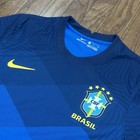 Nike Cbf Brasil Brazil Away Match Soccer Game Jersey Men Size Small Cd0597-427 S