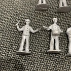 Vintage Unmarked Lead Marching Band Figures Lot Of 7 Unpainted