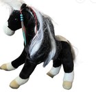 Warrior Black   White   Princess Horse  12  Plush Horse  douglas  indian