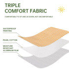 1pc Waterproof Outdoor Picnic Mat Double-sided Camping Beach Sleeping Pad - New